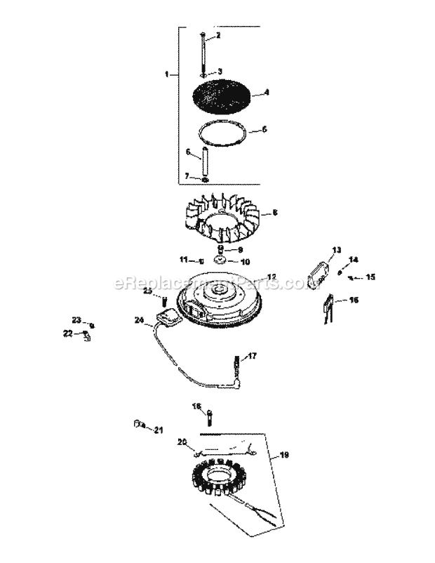 Cv25-69558 Ignition & Electrical Diagram and Parts List for M60-KH 53AB5BAX150 Cub Cadet Sprayer